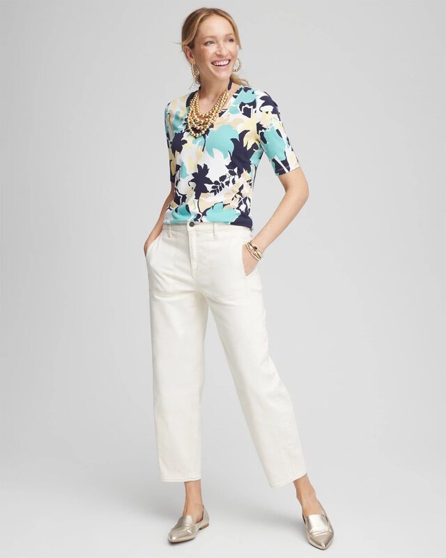 Cotton V-Neck Tee - image 2